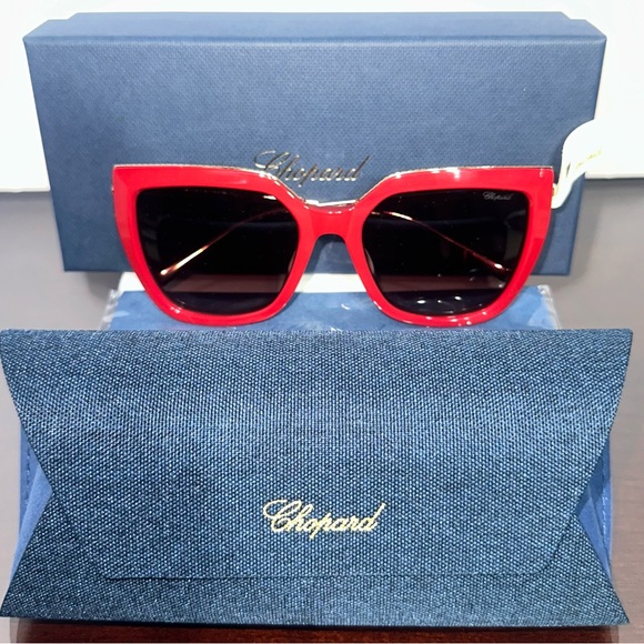 Chopard Sunglasses SCH319M09LB Red brown Woman - NWOT Full Inclusion